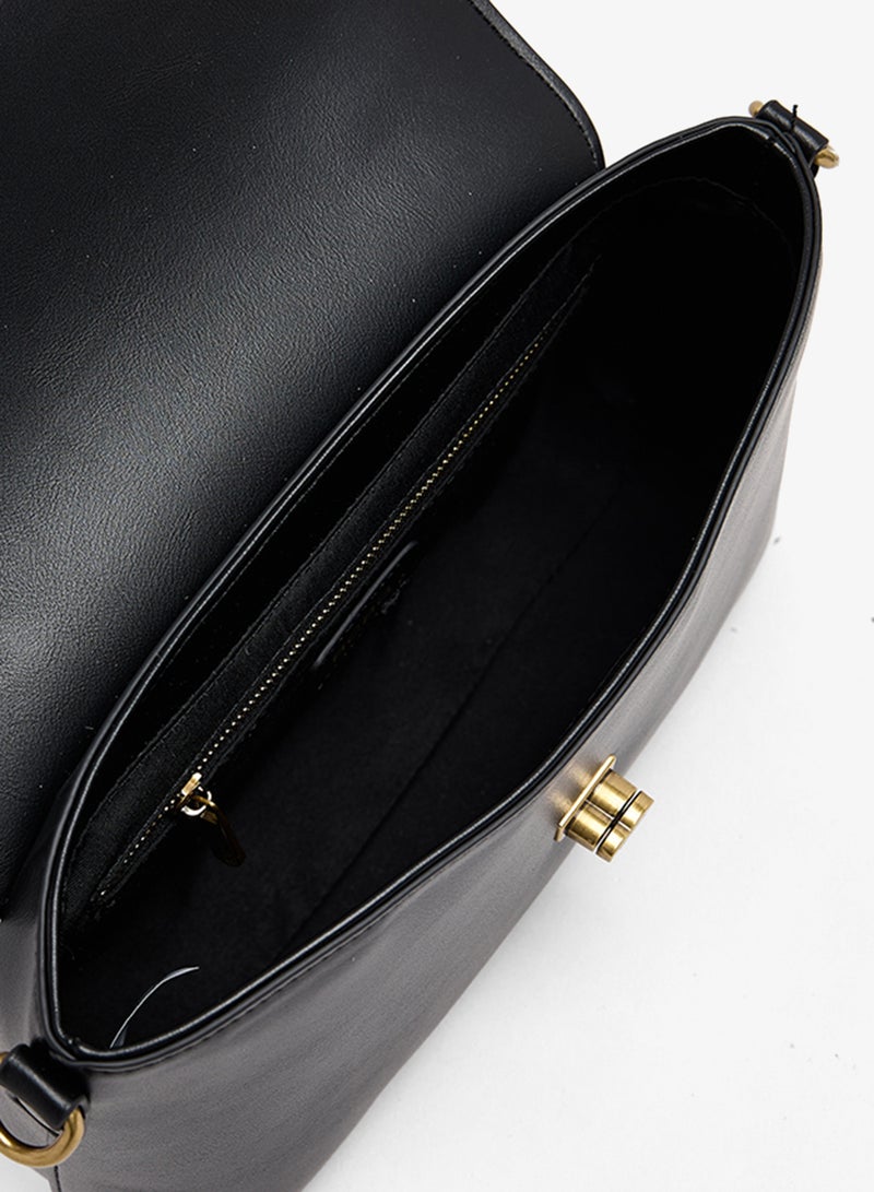 BCBG Textured Twist Lock Shoulder Bag - Image 4